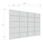Placa de fibrociment LARGE BLOCK STONE -- 2460x615x12mm (195x400) - imagine 3