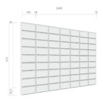 Placa de fibrociment SMALL BLOCK STONE -- 2460x615x12mm (92.5x195) - imagine 3